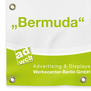 Dekobanner Textil "Bermuda" mit Druck - Wunschformat