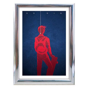Alu Snap Frame Wand - CHROM, 70x100cm