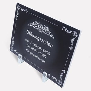 Acrylic holder for sign