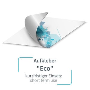 Sticker "Eco" with print