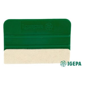 Squeegee green with felt