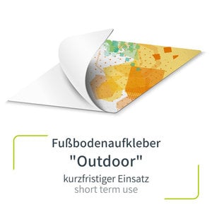 floor sticker (outdoor) with print