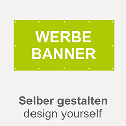 Banner with print - design yourself
