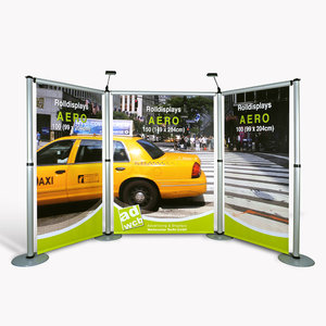 Messedisplay "AERO" + Digitaldruck + Tasche - Modell S