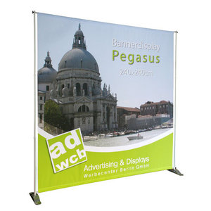 Bannerdisplay "Pegasus" mit Druck 140x240cm