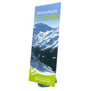 Bannerdisplay "Blizzard" with print + bag