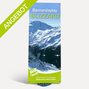 Bannerdisplay "Blizzard" with print + bag