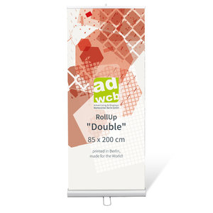 RollUp "Double" 85x200cm + Digitaldruck