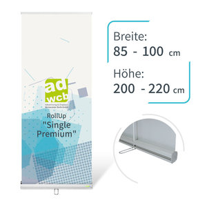 Retractable Banner "Single" incl. print + bag