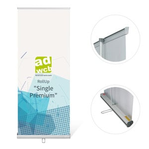 RollUp "Single Premium" mit Druck + gepolsterte Tasche