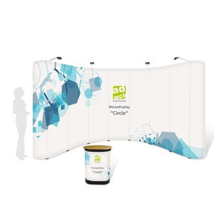 Messedisplay "Circle" mit Druck und Hardcase