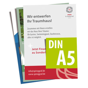 Flyer, 148x210mm, 4/4 CMYK, 135g/qm