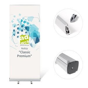 RollUp "Classic Premium" 85x200cm inkl. Druck auf Frontlit