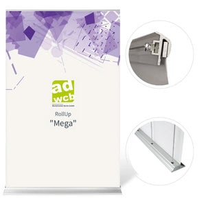 Roll-up banner "Mega" incl. print + bag