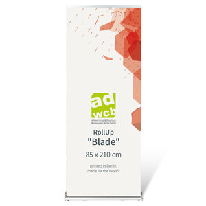 RollUp "Blade" 85x210cm inkl. Digitaldruck + Tasche