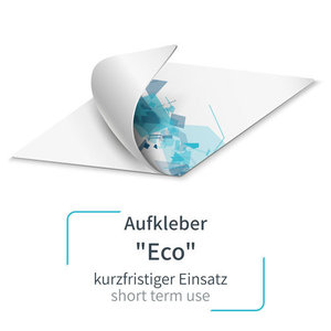 Sticker "Eco" with print - removable