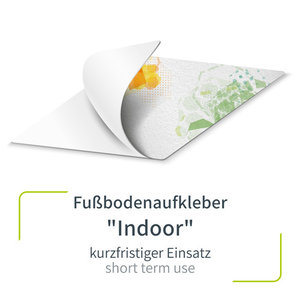 Fußbodenaufkleber - Indoor