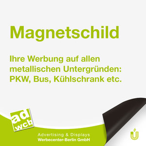 Magnetschild 30x30cm inkl. Druck