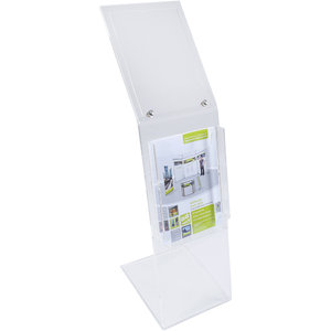 Acrylglas-Aufsteller Z-Form Für DIN A4 Hochformat – 80 Cm Hoch, 6 Mm Stark, Ideal Für Messen & Eingangsbereiche