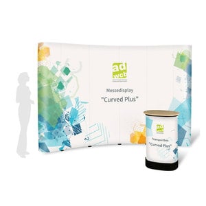 Messewand "Curved Plus S" inkl. Digitaldruck - ohne B1