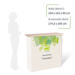 Theke "CounTex" mit Druck