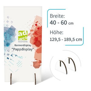 Werbedisplay "Pappdisplay" mit Digitaldruck