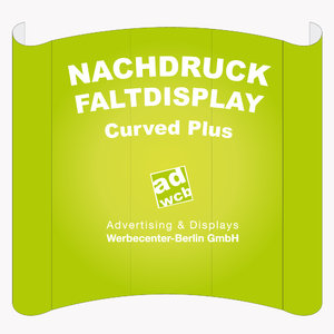 Nachdruck Faltdisplays "Curved Plus S"