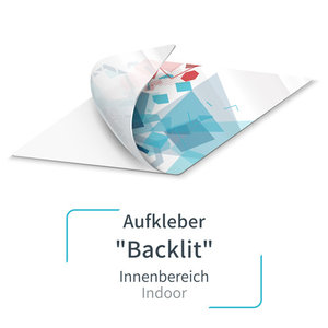 Backlit-Folie mit Druck - Feste Formate