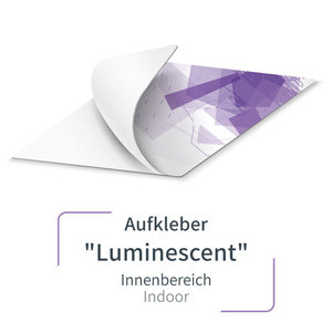 Leuchtaufkleber "Luminescent" mit Druck