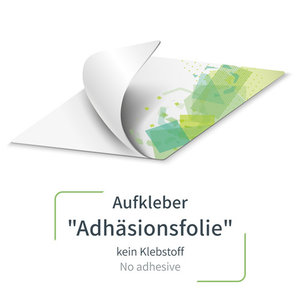 Adhäsionsfolie weiß mit Druck