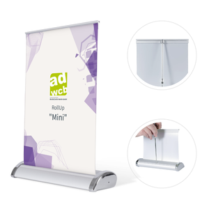 Tischaufsteller "Mini" mit Druck