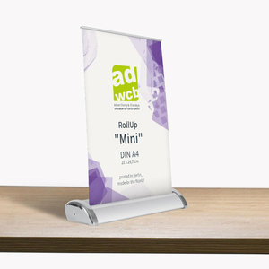 RollUp "Mini" DIN A4 mit Digitaldruck