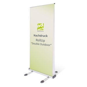 Nachdruck RollUp „Double Outdoor“ 85x200cm