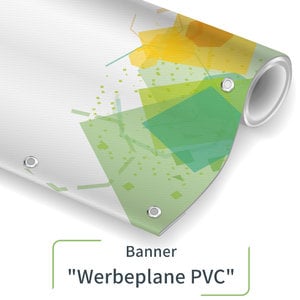 Werbeplane PVC + Druck + Ösen - DIN A1