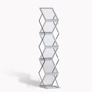 Brochure Holder "Zig Zag Acrylic" clear