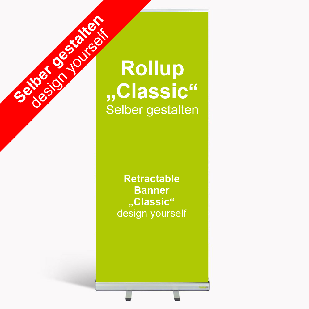 Rollup Classic Premium 85x0cm Selbst Gestalten Werbecenter