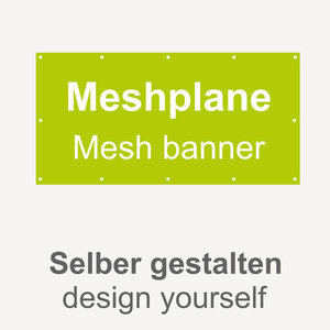 Meshplane 200x50cm - Druck nach Gestaltung + Ösen