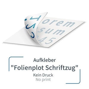 Klebebuchstaben / Schriftzug - 1-farbig - Weiß