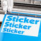 Foil lettering - self adhesive - custom size