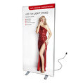 LED Textilrahmen "LED-TEX" 85x200cm - doppelseitig - mit Druck