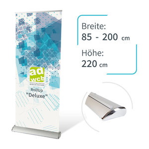 Retractable banner "Deluxe" incl. print