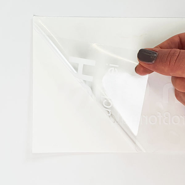 Zuschnitt polymer transparente Klebefolie