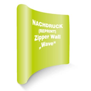Nachdruck Zipper Wall "Wave" 300x230cm - Einseitig bedruckt