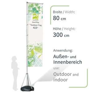 Flag Pole 415 incl. print