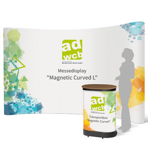 Messewand "Magnetic" S - 3x3 Felder - mit Druck - ANGEBOT